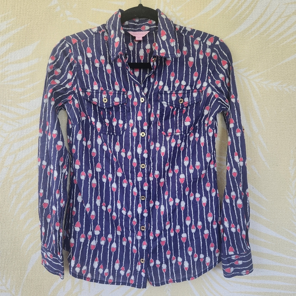 Lilly Pulitzer Cruiser Camp Shirt